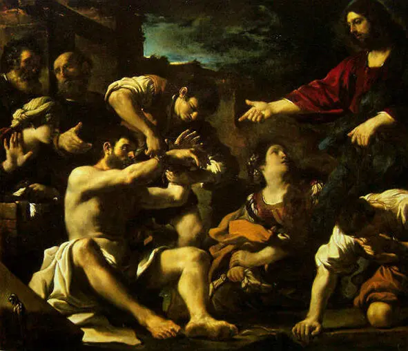 Франческо Барбьери прозванный Гверчино Воскрешение Лазаря 1619г Лувр - фото 14