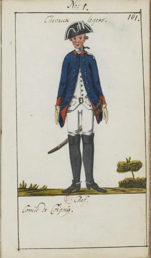 французский кавалерист рисунок 1780 года Полк находился на немецкой границе - фото 4