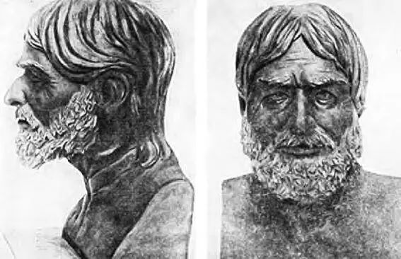 Рис 15 Портрет человека из грота МурзакКоба Крым Гипс - фото 5