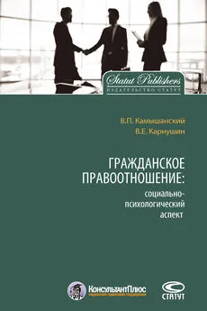 Владимир Камышанский - Гражданское правоотношение: социально-психологический аспект
