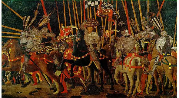 Паоло Уччелло Битва при Сан Романо Лувр Третья картина окончательное - фото 3