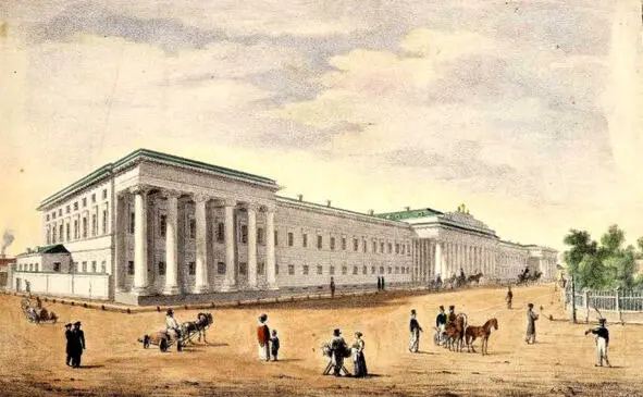 Литография Вид Казанского университета в середине XIX века Прозвища были не - фото 2