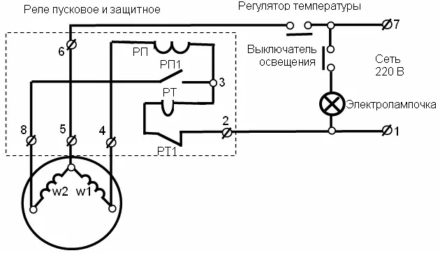 Рисунок 22 Электрическая схема холодильника Протекание тока через катушку - фото 9