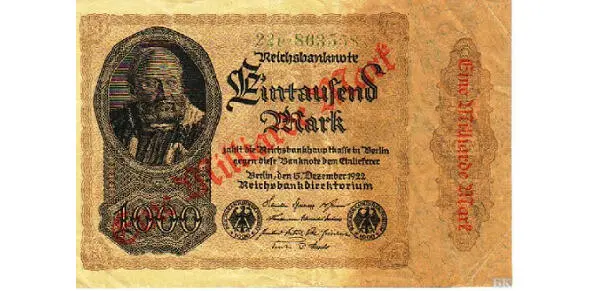 Un miliardo di marchi tedeschi nel 1923 La Germania è stata chiamata la - фото 1