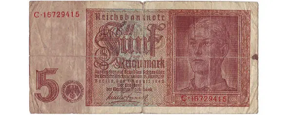 See on üsna kindel 1942 aasta reichsmarki kujundamisel ja teostamisel Uue - фото 4