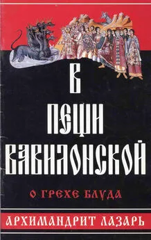 архимандрит Лазарь (Абашидзе) - В пещи вавилонской. О грехе блуда