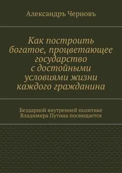 Александръ Черновъ - Как построить богатое, процветающее государство с достойными условиями жизни каждого гражданина. Бездарной внутренней политике Владимира Путина посвящается