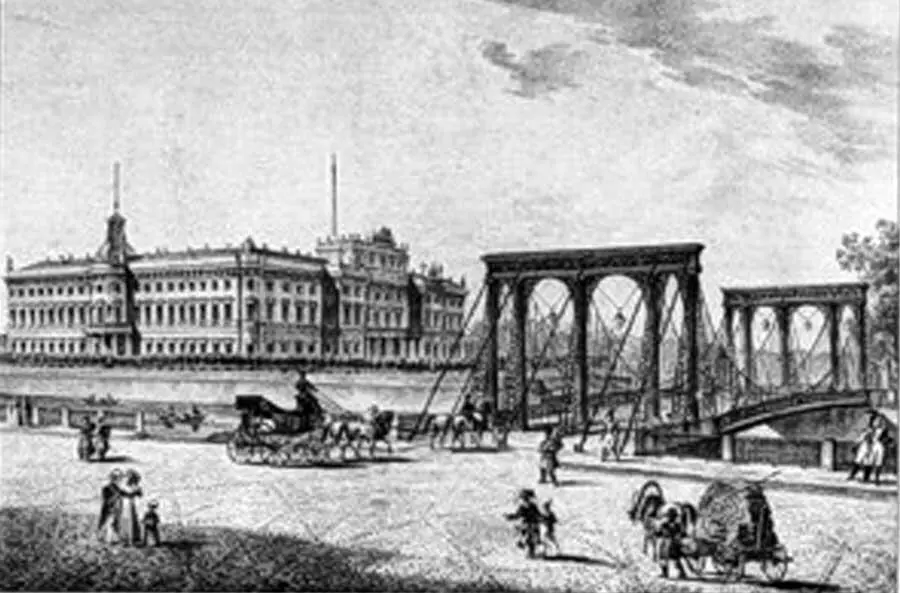 Вид на Пантелеймоновский мост и Михайловский замок 1825 г Первые на Руси - фото 9