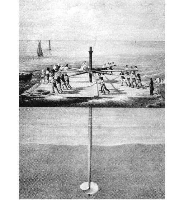 Так заворачивали первые винтовые сваи Подобный маяк был установлен в сходных - фото 3
