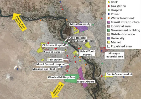 Экономическая карта Мосула Источник RAND Corporation When the Islamic State - фото 4