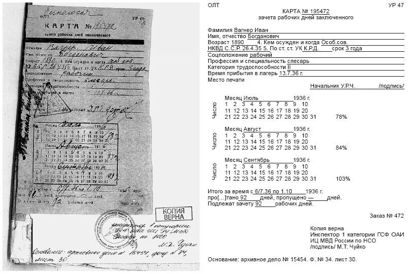 Личное дело осужденного Ивана Вагнера 15454 Эмануил Трудовая армия для - фото 64