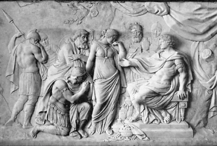 ФИ Шубин Великодушие Сципиона Африканского 17801782 Мрамор Мраморный - фото 5