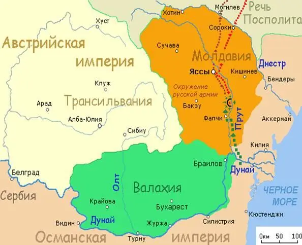 Молдова Валахия и Трансильвания в 1711 году Материал из Википедии - фото 6