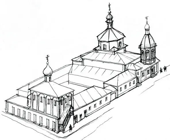 Рис 18 Строения на месте будущего здания Московской биржи на конец XVIII - фото 11