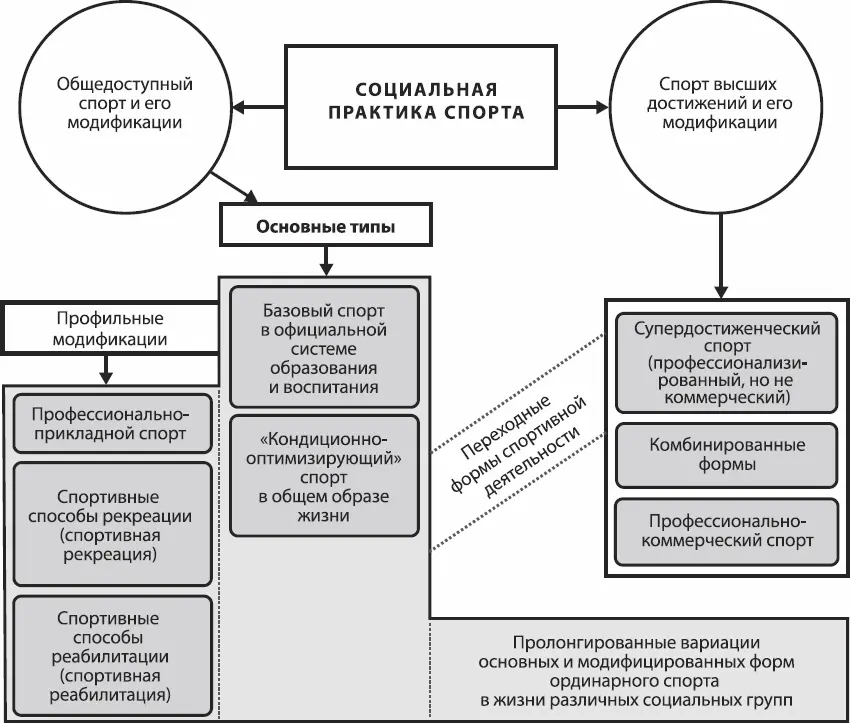 Рис 21Принципиальная схема структуры социальной практики спорта - фото 3