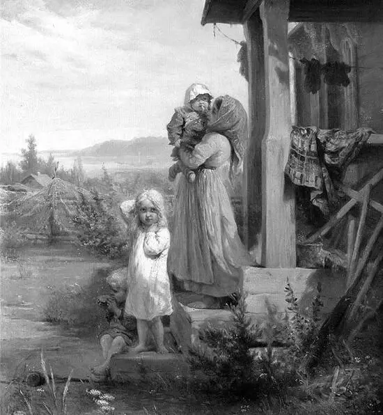 Н А Кошелев Утро в деревне 1880е Дом Воспоминание о прошлом Не - фото 6