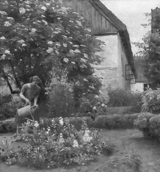 П Мёнстед Женщина поливающая клумбу 1925 То что нам близко и дорого - фото 8