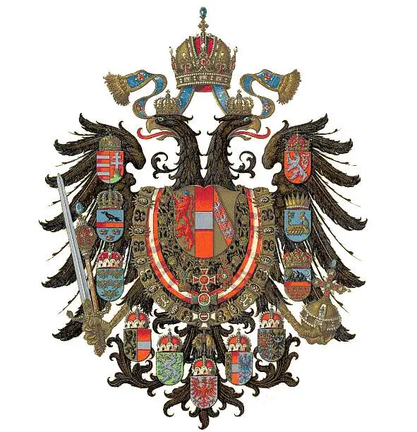 Малый герб щитов с гербами основных австрийских земель и владений не имел - фото 26