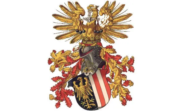 Средневековый герб Верхней Австрии ЗАЛЬЦБУРГ Цвета появившегося в 1921 г - фото 44