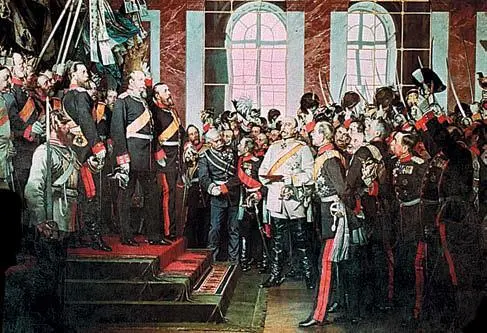 Провозглашение создания Второго рейха Германской империи в Зеркальной галерее - фото 5