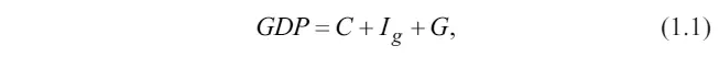 где GDP Gross Domestic Product ВВП С потребительские затраты I g - фото 1