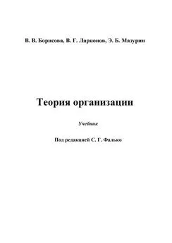 Валентина Борисова - Теория организации