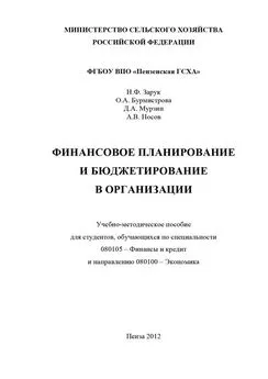 Ольга Бурмистрова - Финансовое планирование и бюджетирование в организации