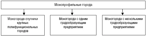 Рис 3 Типология моногородов С учетом выявленных в ходе генетического - фото 3