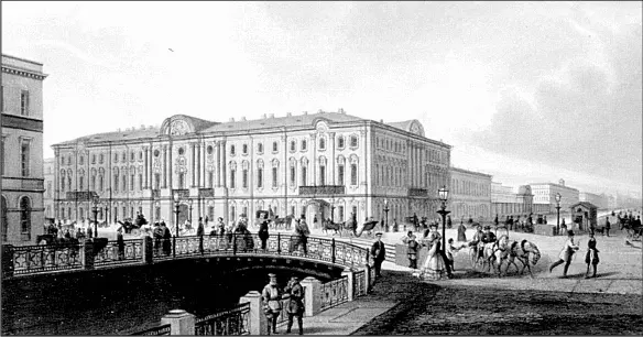 Строгановский дворец со стороны Зеленого моста Художники Ж Жакотте и ГЛ - фото 4
