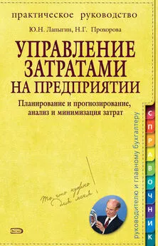 Юрий Лапыгин - Управление затратами на предприятии. Планирование и прогнозирование, анализ и минимизация затрат