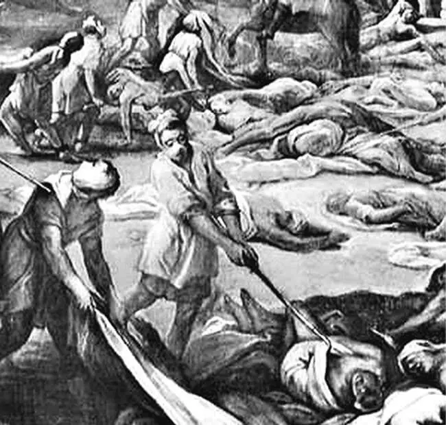 Чума в Марселе 1720 Фрагмент картины неизвестного художника Чума шла в - фото 10