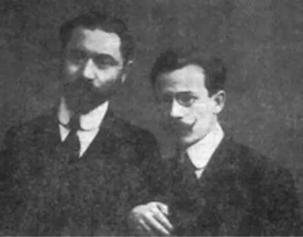 Аба Гордин слева с братом Владимиром ЗеевомВольфом 1878й г Москва - фото 26