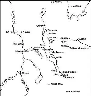 Район боевых действий у озера Танганьика 19141918 из архива автора Однако к - фото 2