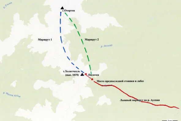 Последняя часть маршрута и предполагаемые варианты маршрута до г Отортен Ну - фото 19