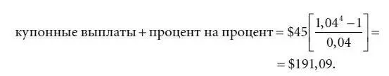 Результат представляет собой сумму купонных выплат и процента на процент на - фото 69