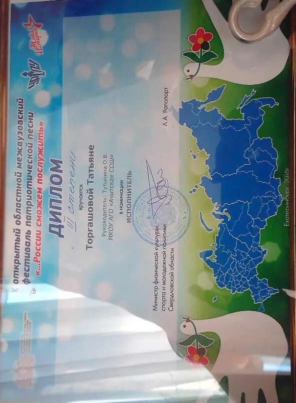 Диплом Торгашовой Татьяны Александровны06052016 г Дочь Торгашовых Надежды - фото 34
