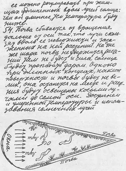 Из рукописи КЭ Циолковского Альбом космических путешествий 1933 г - фото 21