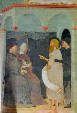 Иоанн Креститель обличает Ирода Антипу Мазолино да Паникале 1435 г После - фото 9