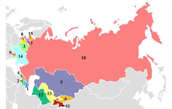 1Азербайджанская ССР 2Армянская ССР 3Белорусская ССР 4Грузинская ССР - фото 18