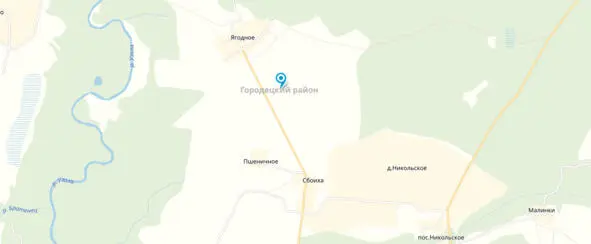Деревня Лбово Бриляковского сс на карте Городецкого района Фонд Р 124 оп 4 - фото 1