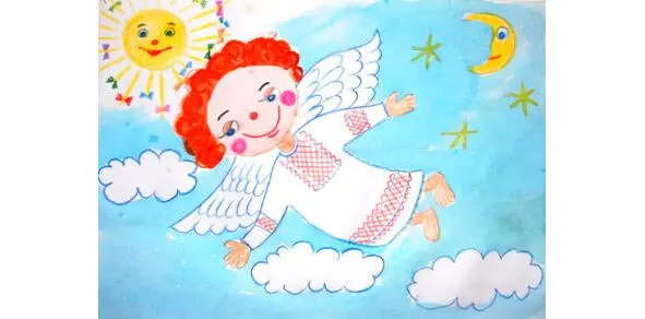 Ангел нарисовала Жилка Таня В белых облаках летаю Всё про вас я дети знаю - фото 6
