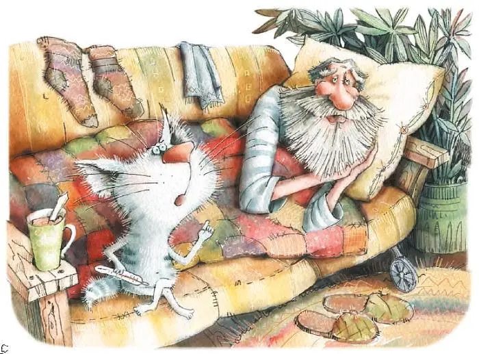Както Дед заболел Лежит на печи ой нет на диване раздвижном таком с - фото 4