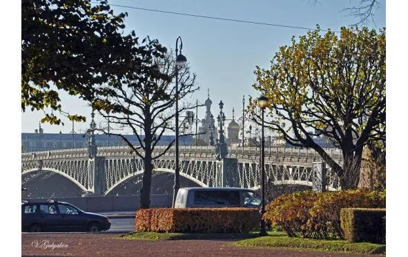 Троицкий мост Вид с правого берега Невы Как в старые добрые времена - фото 25