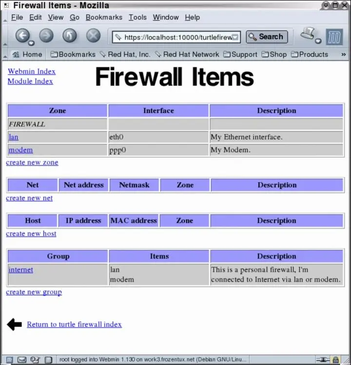The above screenshot shows the items page of the Turtle Firewall where you can - фото 62