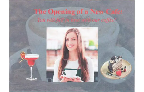 You are considering visiting the new cafe and now you are calling to find out - фото 3