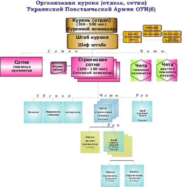Основной тактической единицей УПА являлась сотня рота34 сотни составляли - фото 10