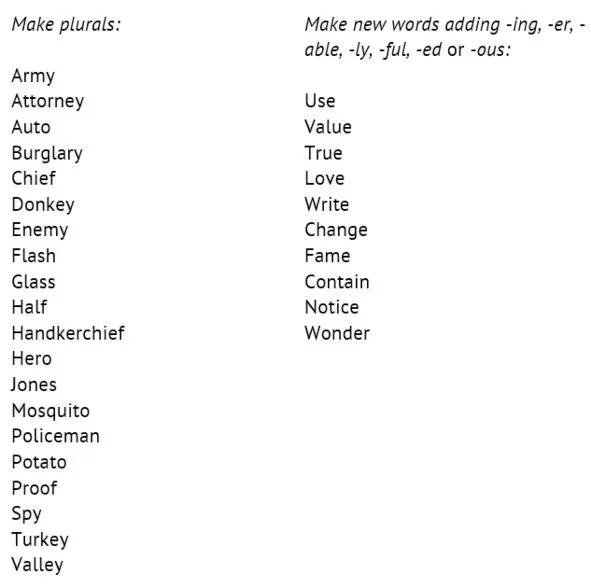 Exercise 15 Doubling Consonants Mind that consonants double except for - фото 2