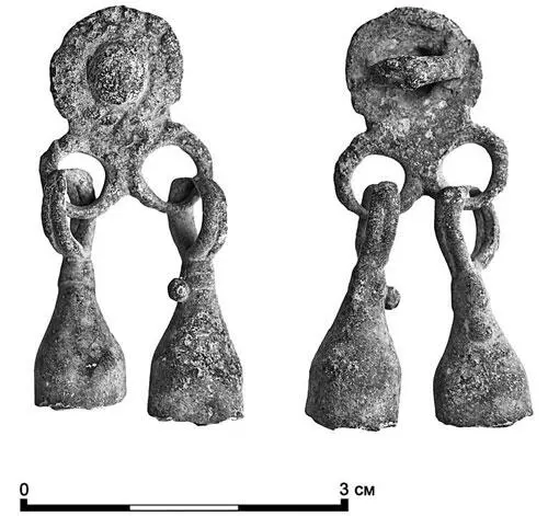 Шумящие подвески финского типа из археологических раскопок на Сретенке в 2017 - фото 12