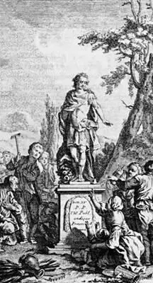 Король как покровитель народа Французская гравюра 1759 года Все ритуальные - фото 9