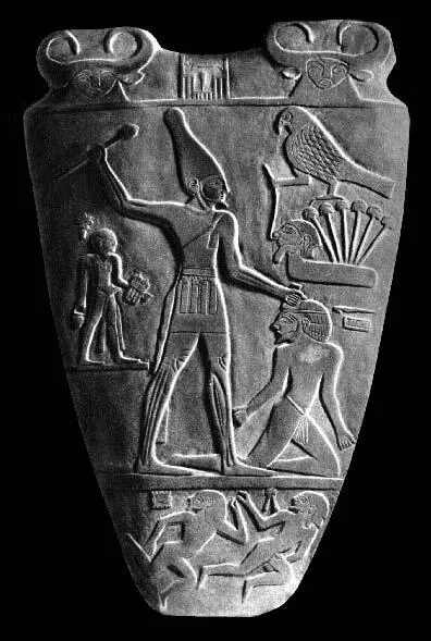 Заупокойная плита фараона Нармера Конец IV тысячелетия до н э Лицевая - фото 19